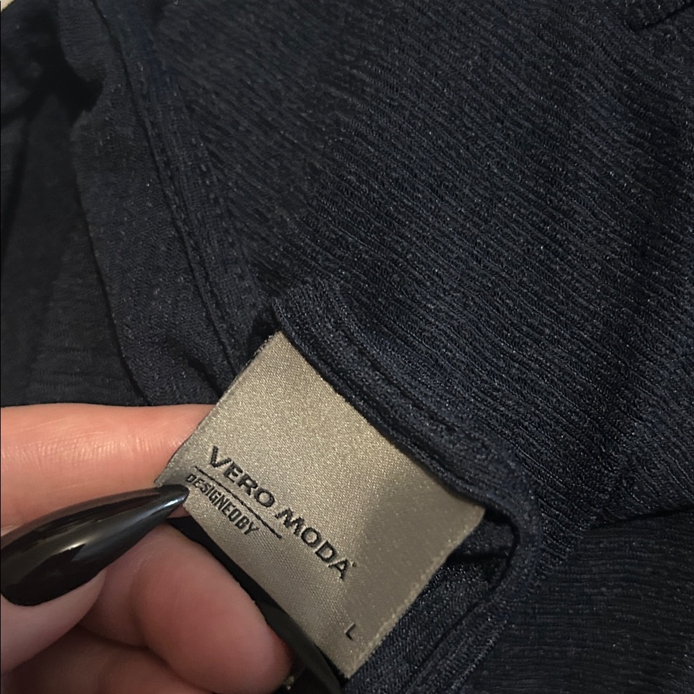 Vero Moda Navy Ruffle Blouse - Picture 5 of 5